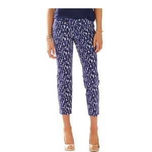 Lilly Pulitzer “GO FISH" Lilly Pulitzer Navy Fish Pants - Size 4